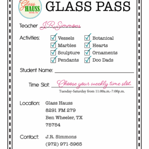 Glass Pass Glass Blowing Lessons