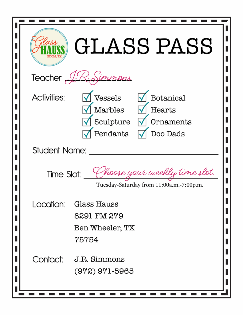 Glass Pass Glass Blowing Lessons