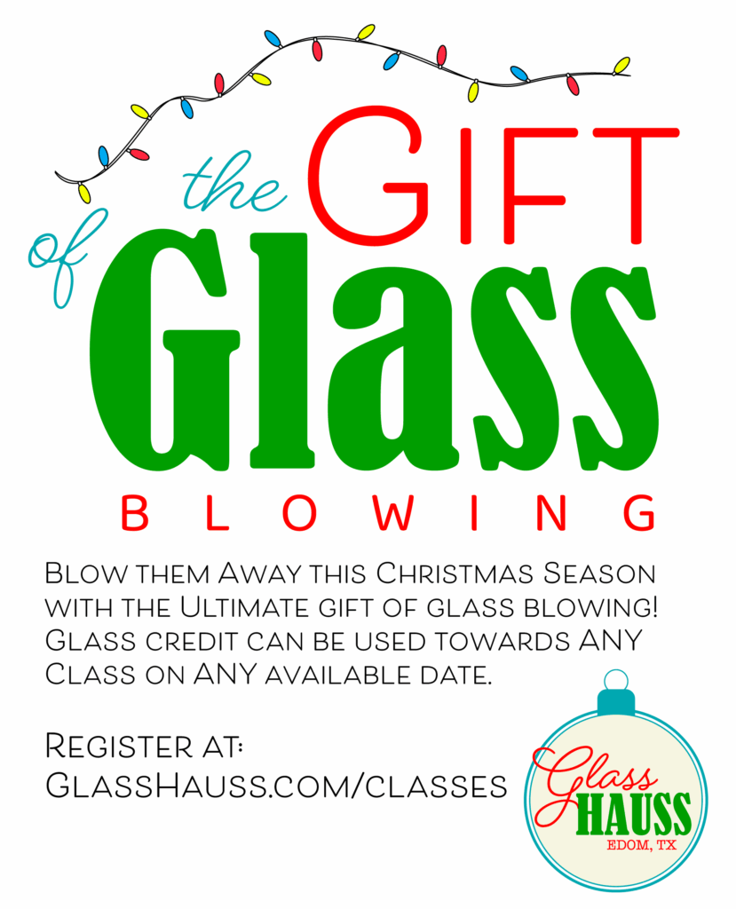 Glass Blowing Gift Card