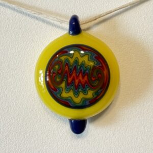 Wig Wag Pendant Yellow w/ Red and Blue