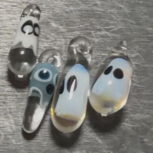 Boo Pendants made from borosilicate glass